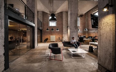 Interior photo of new Atlético Dallas office space